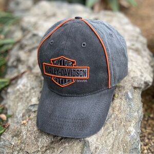 Harley-Davidson Charcoal Adjustable Hat